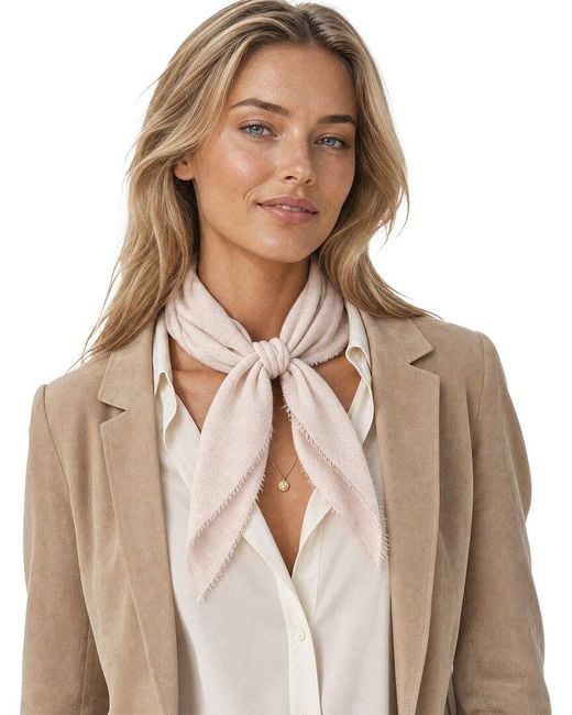 Blue Pacific Brown Solid Cashmere-Blend Neckerchief
