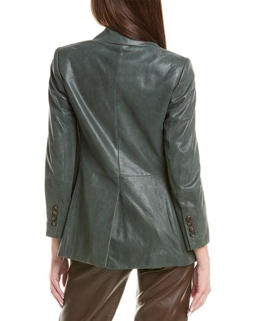 Brunello Cucinelli Green Suede Blazer