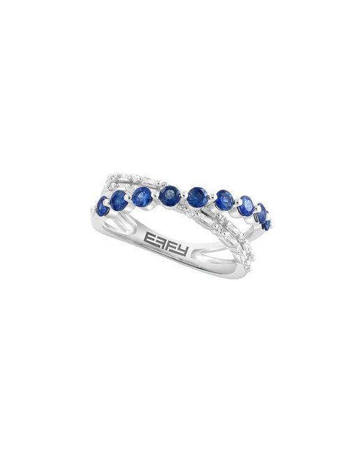 Effy Fine Jewelry Blue 14K 2.73 Ct. Tw. Diamond & Sapphire Ring