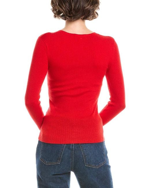 Max Mara Red Urlo Silk & Cashmere-Blend Sweater