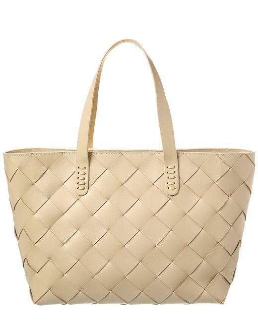 Dragon Diffusion Natural Shopper Crossover Leather Tote