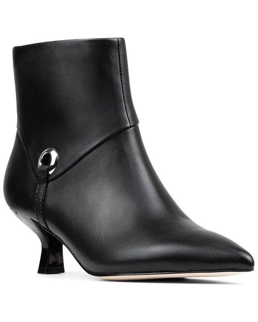Donald J Pliner Black Cindia Leather Bootie