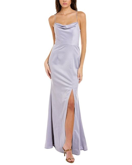 Black by Bariano Purple Stephanie Gown