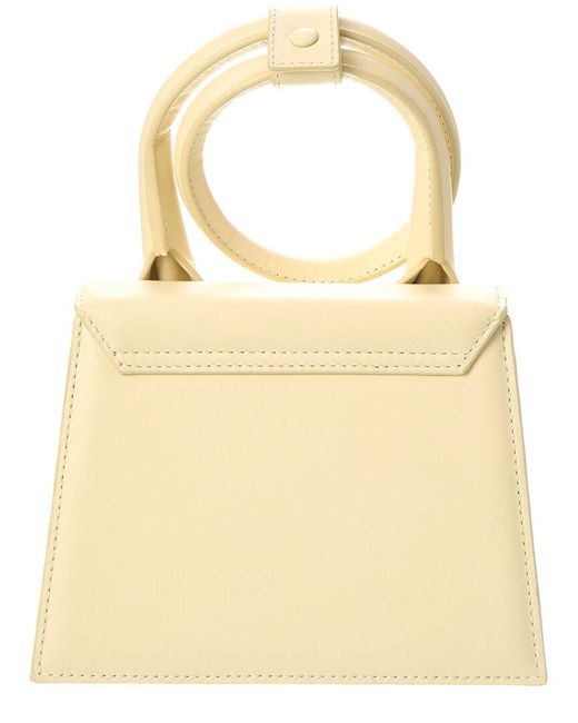 Jacquemus Natural Le Chiquito Noeud Leather Clutch
