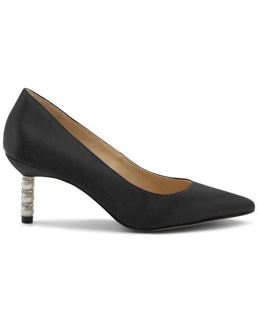 Charles David Black Sienna Satin Dress Shoe
