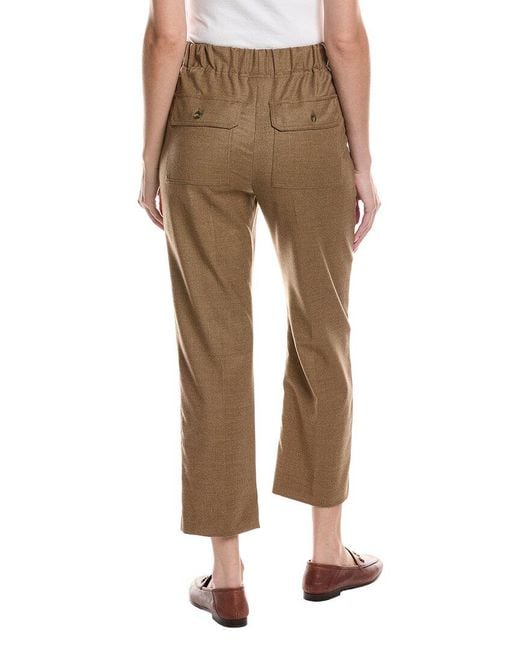 Max Mara Natural Hateley Wool-Blend Trouser