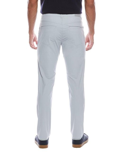 Peter Millar Blue Bingham Performance 5-Pocket Pant for men