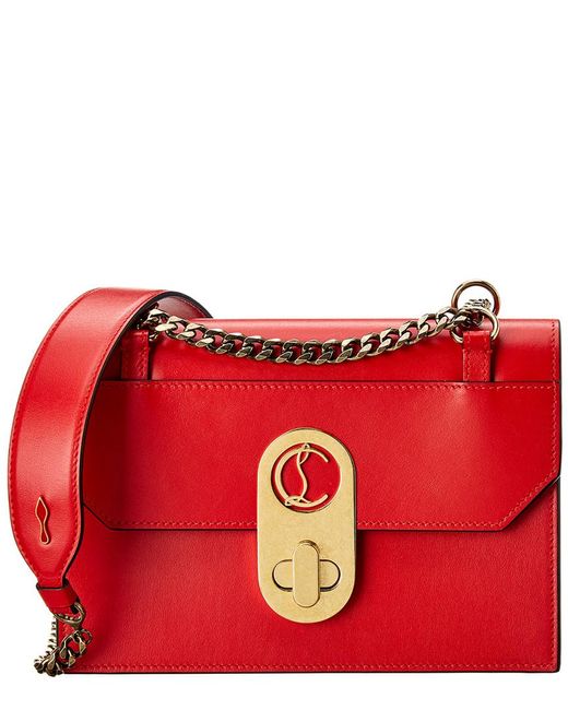Christian Louboutin Red Elisa Small Leather Shoulder Bag