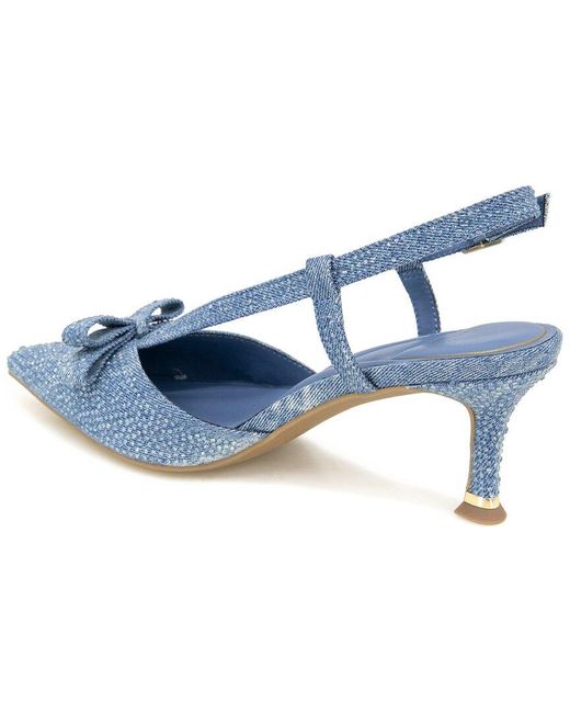 Kenneth Cole Blue Umayra Crystal Pump