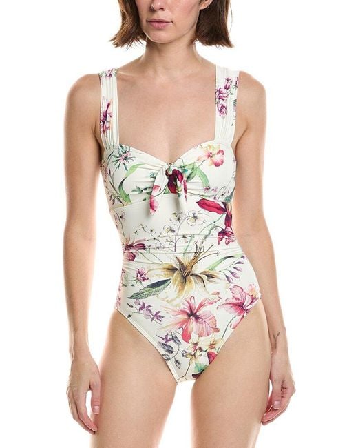 Carmen Marc Valvo White One-Piece