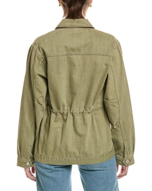 Officine Generale Green Nile Denim Jacket