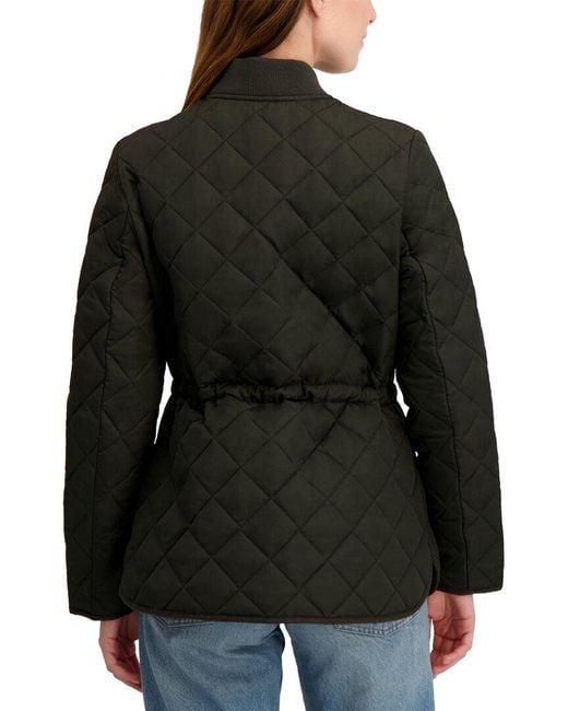 Laundry by Shelli Segal Black Snowchic Diamond Quilted Jacket