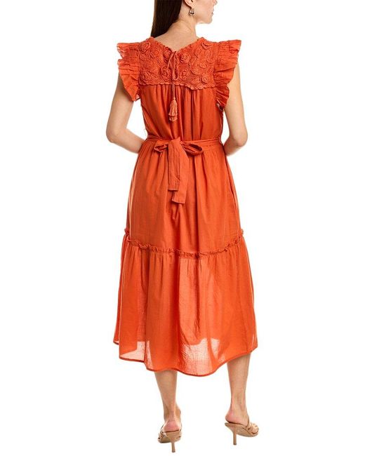 St. Roche Orange Kite Dress