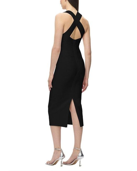 Hervé Léger Black The Sandra Dress