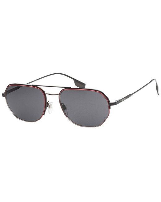 Burberry Metallic Be3140 57 Mm Sunglasses for men