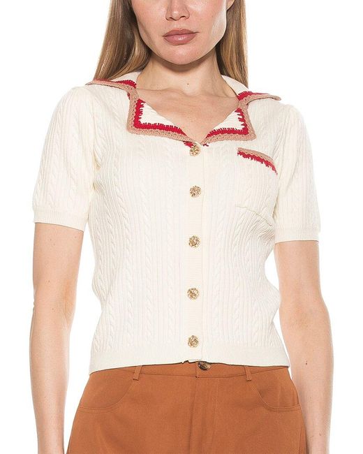 Alexia Admor White Kith Top