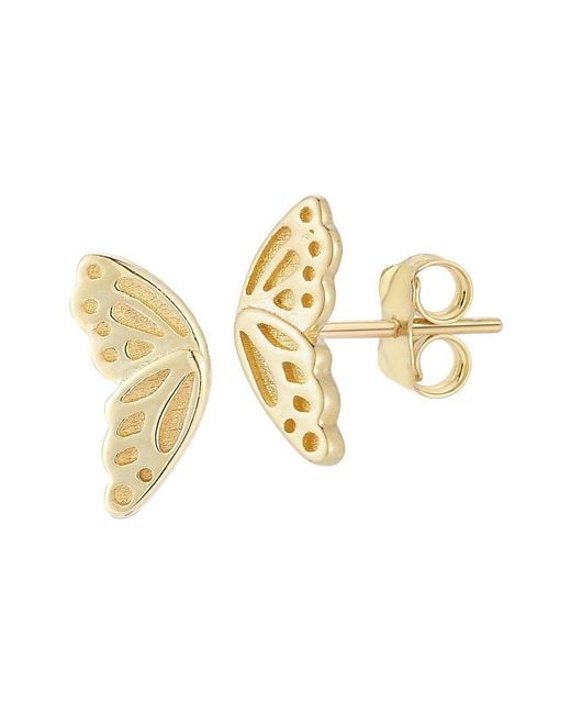 Ember Fine Jewelry Metallic 14k Butterfly Studs