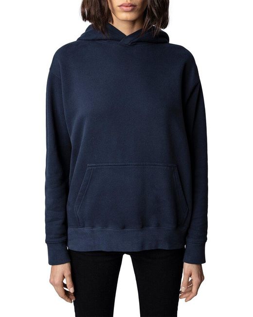Zadig & Voltaire Spencer Compo Cheval Strass Sweatshirt in Blue | Lyst