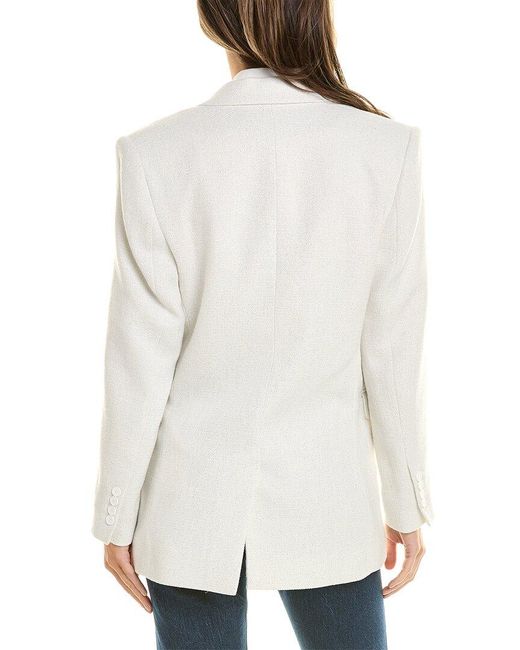 IRO White Yarita Linen-blend Jacket