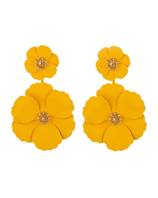Eye Candy LA Yellow The Luxe Collection Drop Earrings