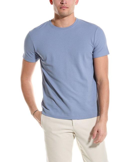 Robert Talbott Blue Dean Crepe T-shirt for men