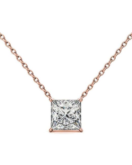 Lab Grown Diamonds Metallic 14K 5.00 Ct. Tw. Lab-Grown Diamond Necklace