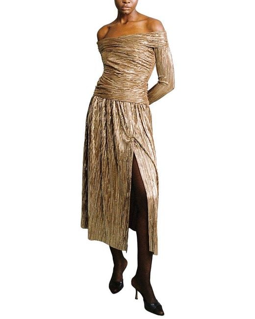 Sabina Musayev Natural Sublime Midi Dress