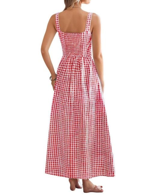 Tedora Red Maxi Dress