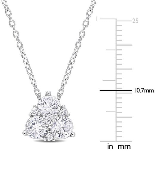 Rina Limor White 1.49 Ct. Tw. Lab-Grown Sapphire Pendant