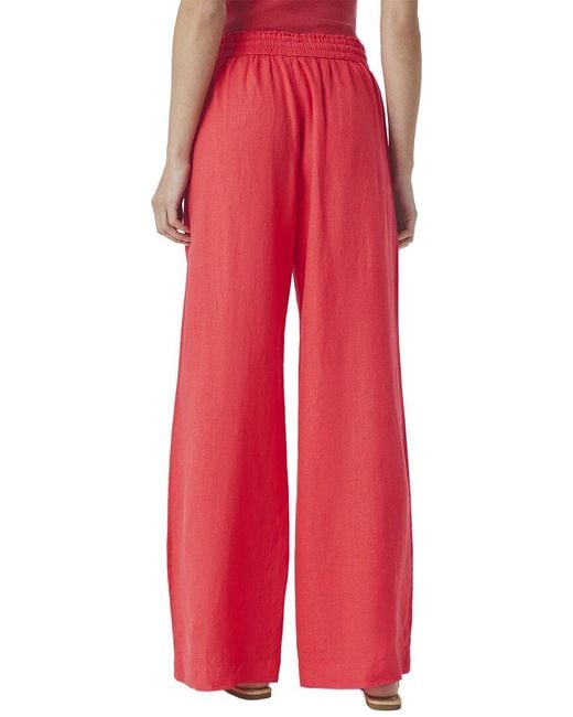 Splendid Red Stella Linen Pant