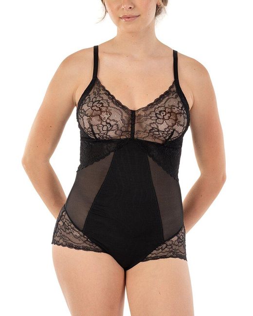 Body Beautiful Black Power Mesh Bodysuit Shaper