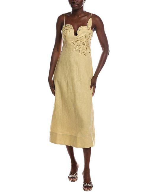 Farm Rio Metallic Midi Dress