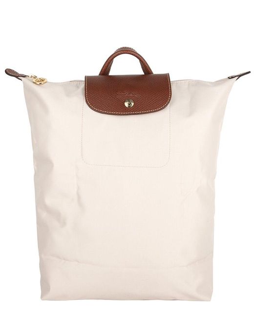 Longchamp Brown Le Pliage Original M Backpack