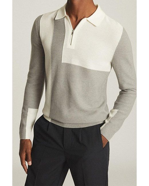 Reiss Natural Braydon Wool-blend Sweater for men
