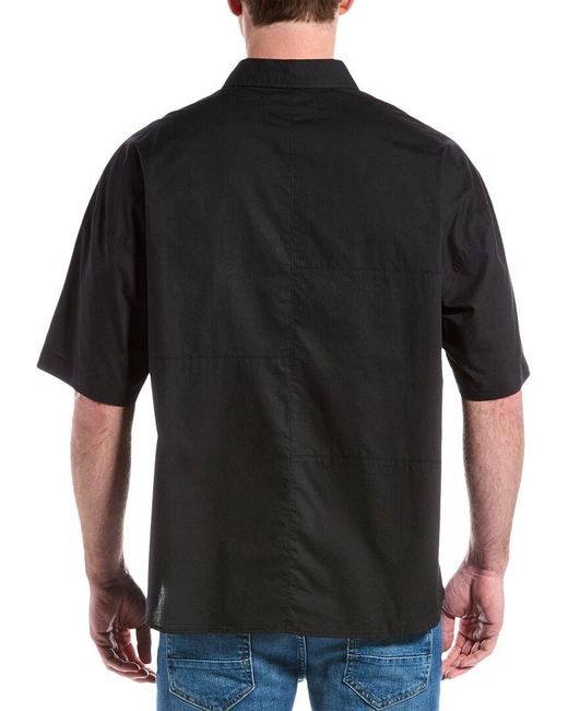 FRAME Black Oversized Shirt for men