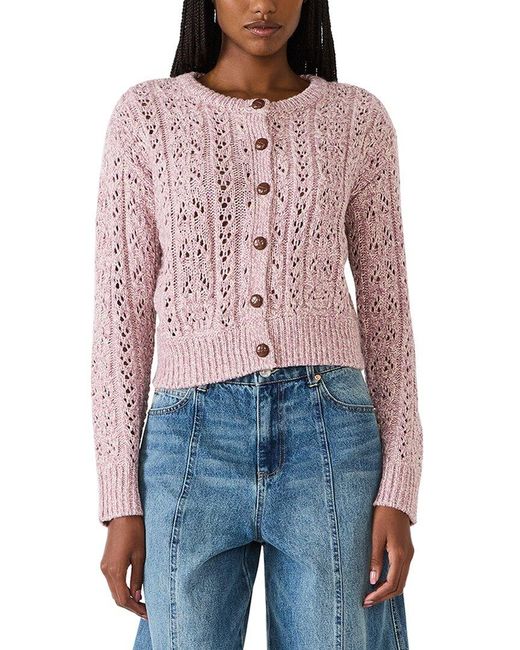Steve Madden Red Jordyn Cardigan Sweater