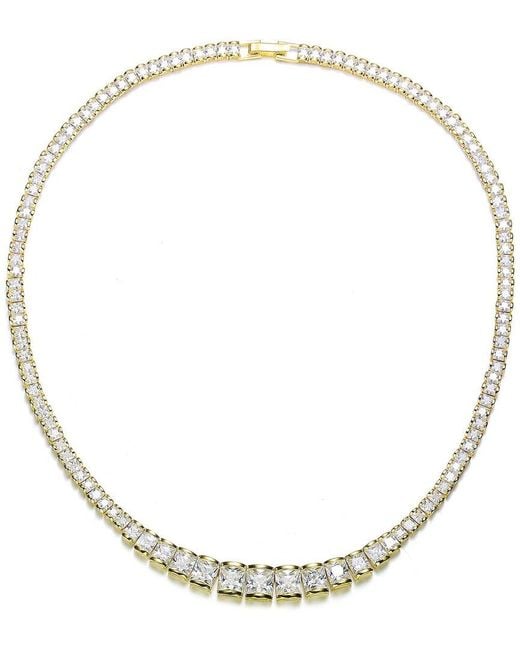 Rachel Glauber Metallic 14K Over Necklace