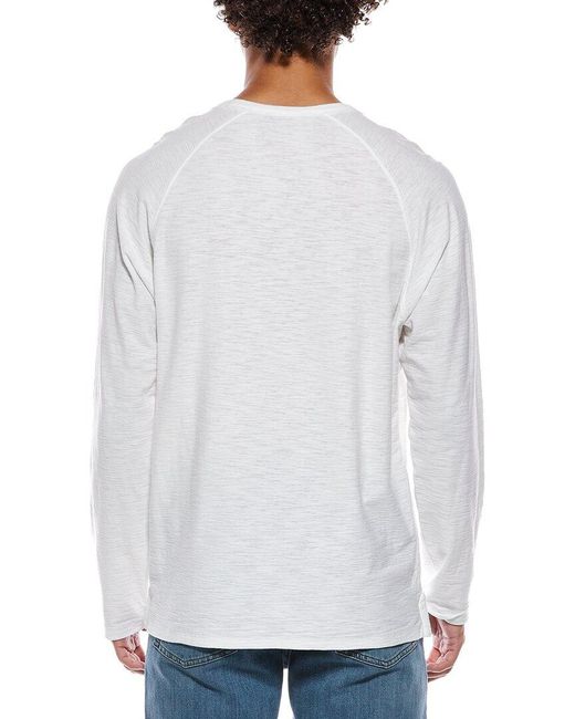 Vince White Single Pocket Crewneck T-Shirt for men