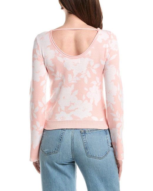 Saltwater Luxe Blue Printed Sweater