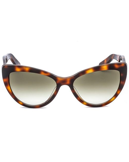 Ferragamo Brown Sf930s 56mm Sunglasses