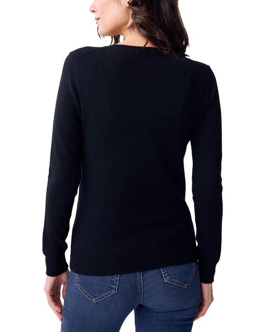 J.McLaughlin Blue Maye Cashmere Sweater