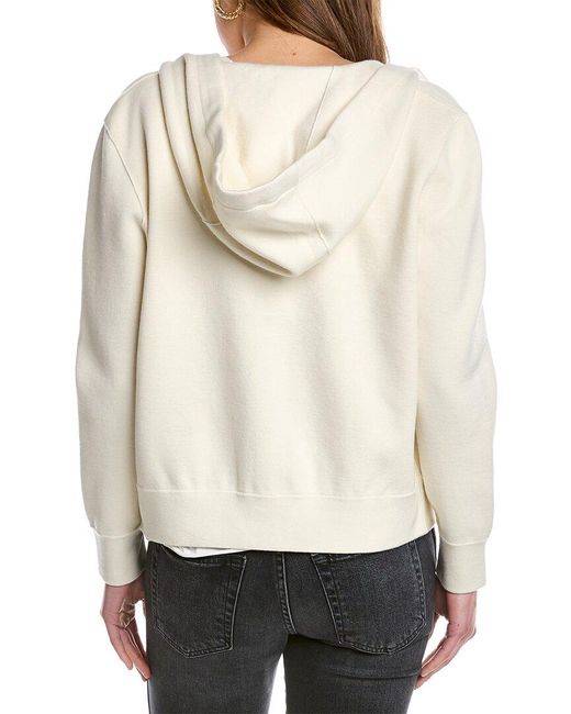 Burberry Natural Cashmere-blend Zip Hoodie