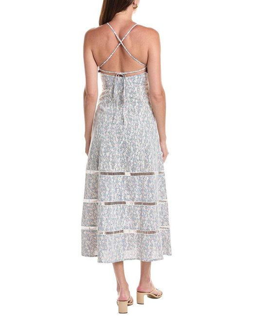 Marion Gray Floral Maxi Dress
