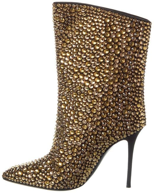 Giuseppe Zanotti Metallic Merissa Sparkle 105 Bootie
