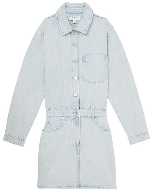 Reiss Blue Vienna Short Denim Dress
