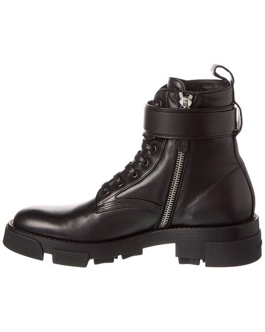 Givenchy Black Terra Leather Boot for men