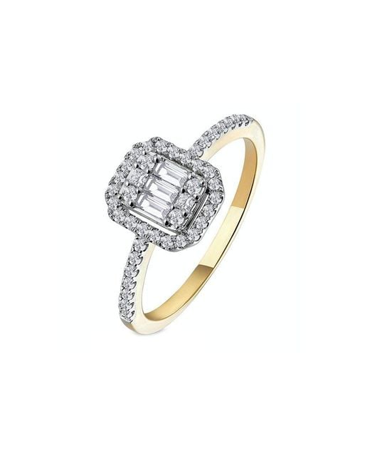 Forever Creations USA Inc. White Signature Collection 14k 0.26 Ct. Tw. Diamond Cluster Ring