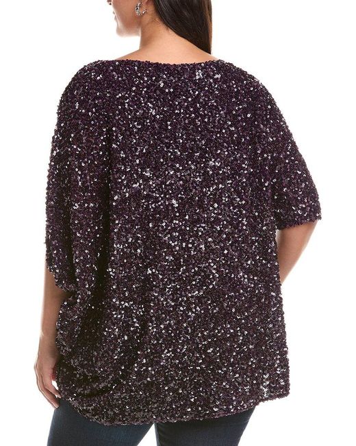 Marina Rinaldi Black Plus Dorotea Poncho