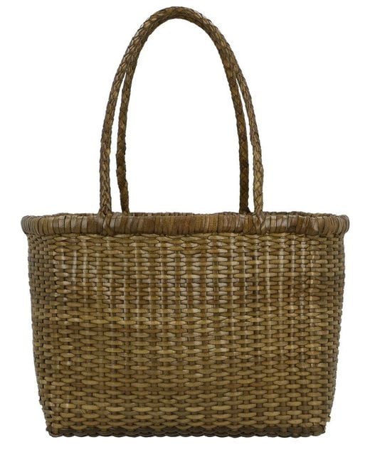 Dragon Diffusion Brown B Weave Small Leather Shoulder Bag