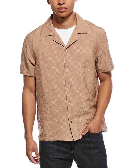 Scotch & Soda Natural Solid Camp Shirt for men